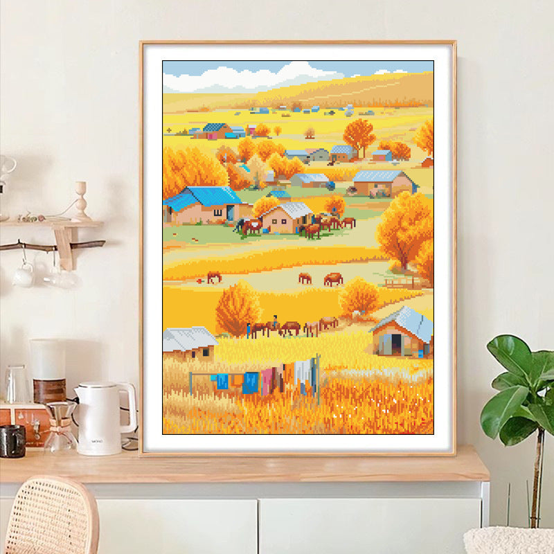 50X65CM DIY Cross Stitch Kits Full Range of Embroidery 11CT 3 Strands NO Frame