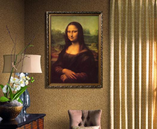 60x85CM Mona Lisa 5D Full Diamond Painting NO Frame Round diamond