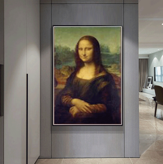 60x85CM Mona Lisa 5D Full Diamond Painting NO Frame Round diamond