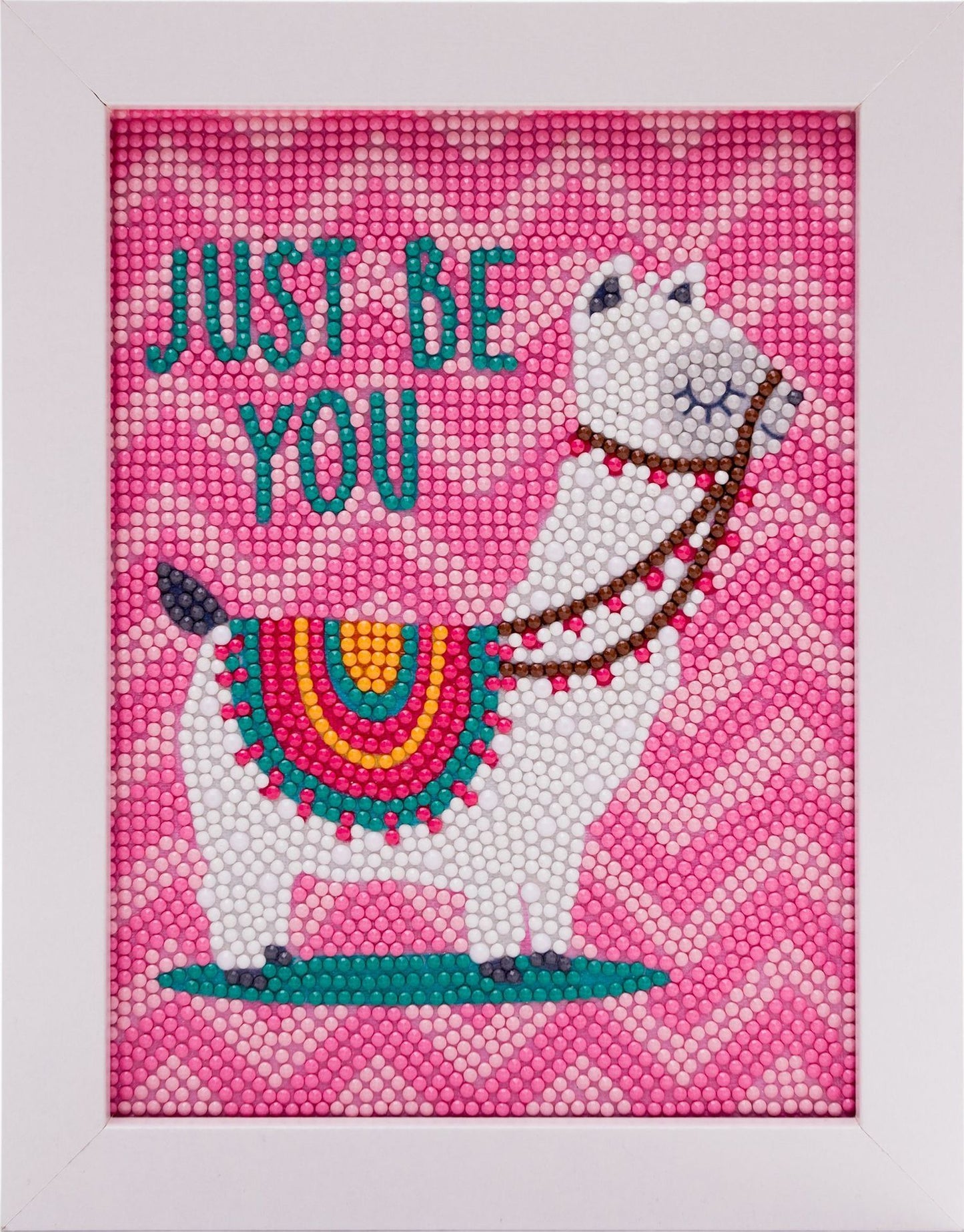 18X23CM Alpaca with frame 5D Kids Diamond Painting