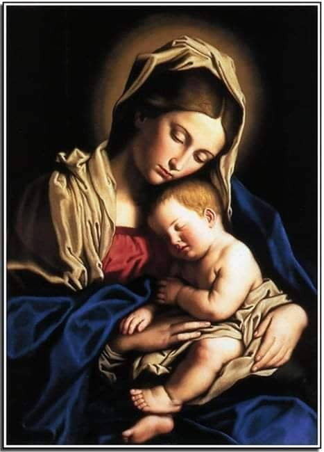 50x70CM Mary with baby jesus Full Diamond Painting NO Frame Round diamond