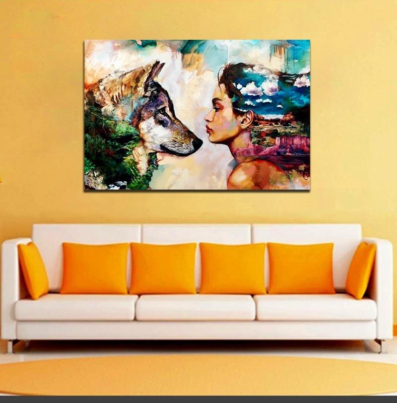 60x90cm NO Framed Finished Oil Painting Canvas Wall Art For Living Room Home Decor