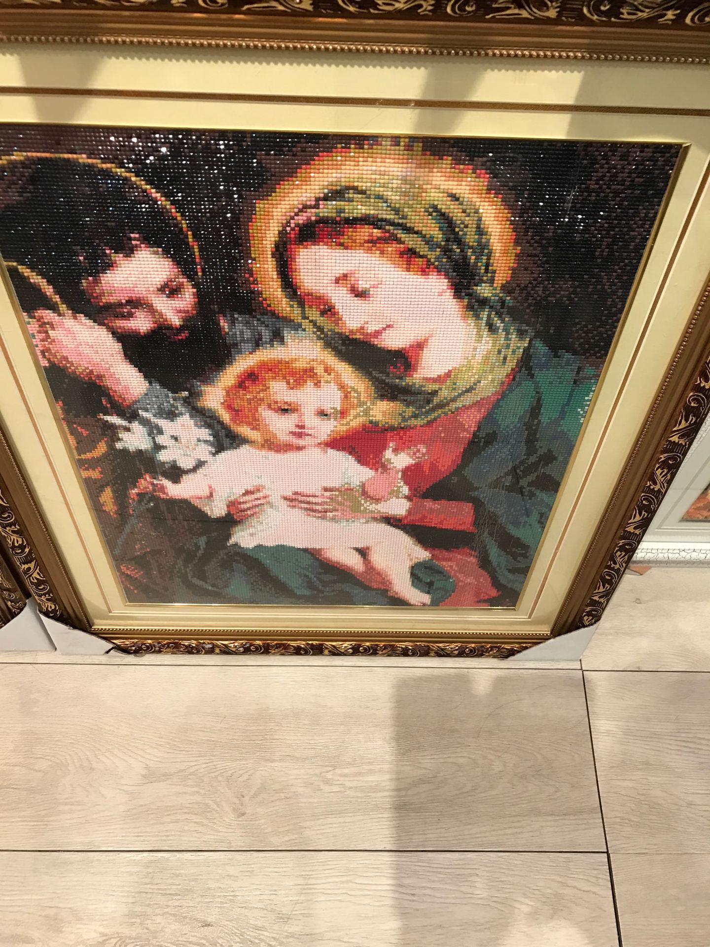 73x58 سنتيمتر هولي ماري يسوع الأسرة 5D كامل الماس اللوحة DIY صور