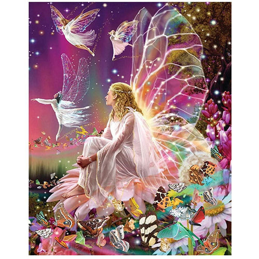 30x40CM Angel butterfly little girl 5D Full Diamond Painting DIY Pictures