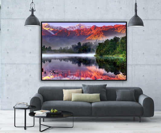 40x30cm Mountain and lake 5d diy diamond painting full drill NO FRAME M3086