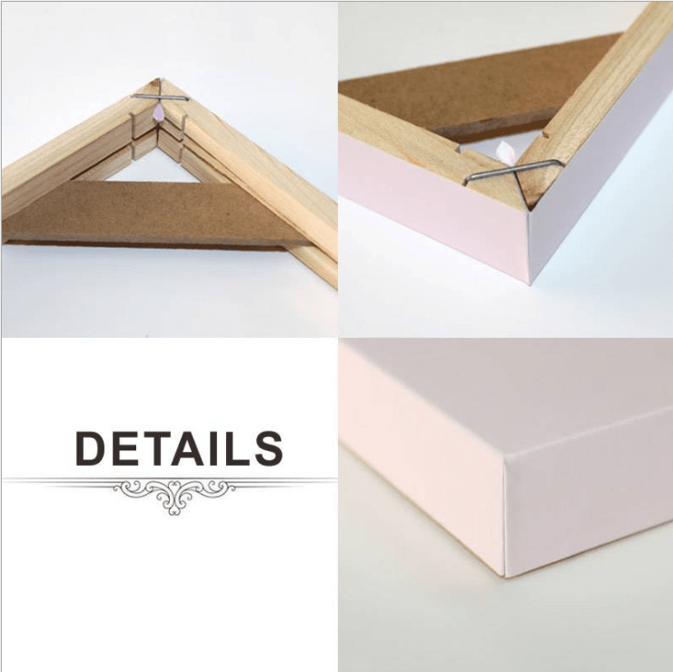 ❤لا يباع بشكل منفصل❤ إطار من الخشب الطبيعي للرسم الزيتي DIY إطارات قماشية للحائط لوحات فنية جدارية