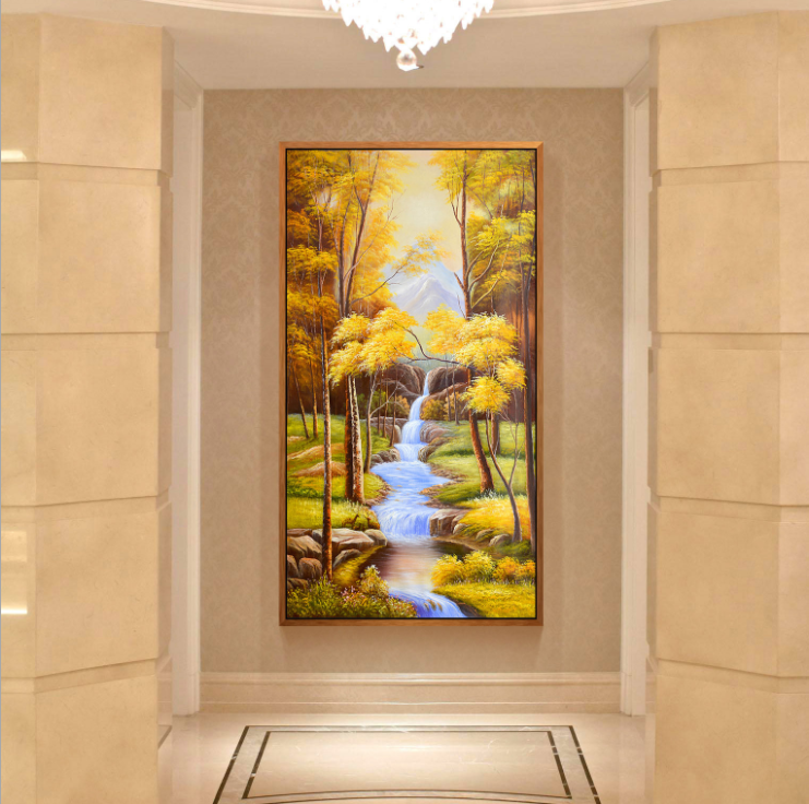 70x120 سنتيمتر المياه الجارية عبر عدة خياطة 11CT مختوم مجموعة كاملة من التطريز كاتب عدة للمبتدئين نمط المطبوعة مسبقا