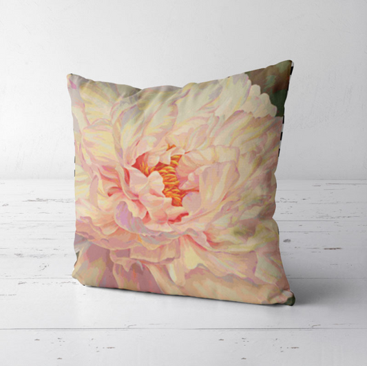 peony flower DIY Embroidery Pillow Case DIY Cross Stitch Needlework Sets Home Decoration(Pillow core not included)