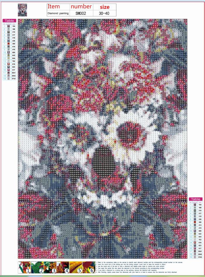 30X40CM-Cool-5D Full Diamond Painting DIY Pictures SM002