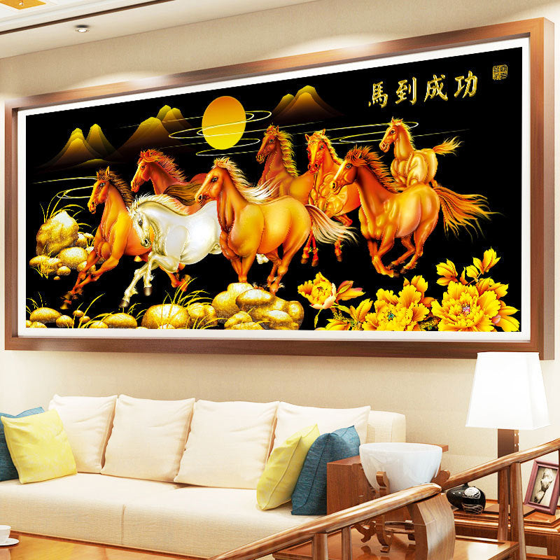 Horse DIY Cross Stitch Kits Full Range of Embroidery 11CT 3 Strands NO Frame