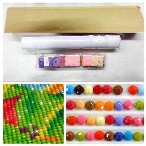 58X78CM - Flower DIY 5D Full Diamond Painting NO Frame Square Beads