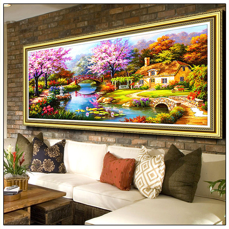 60X120CM Dream House DIY 5D Full Diamond Painting No Frame