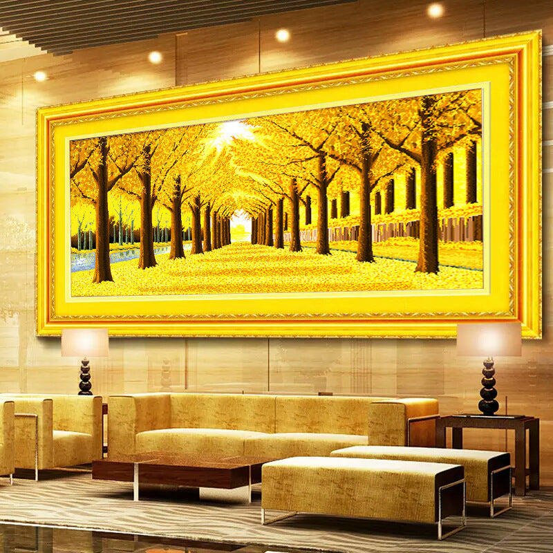 Golden Tree DIY 5D Full Diamond Painting No Frame