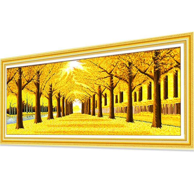 Golden Tree DIY 5D Full Diamond Painting No Frame