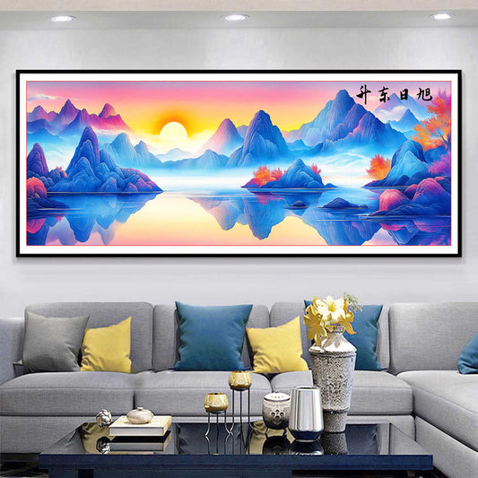 50X150CM Landscape DIY Cross Stitch Kits 9CT 4 Strands NO Frame