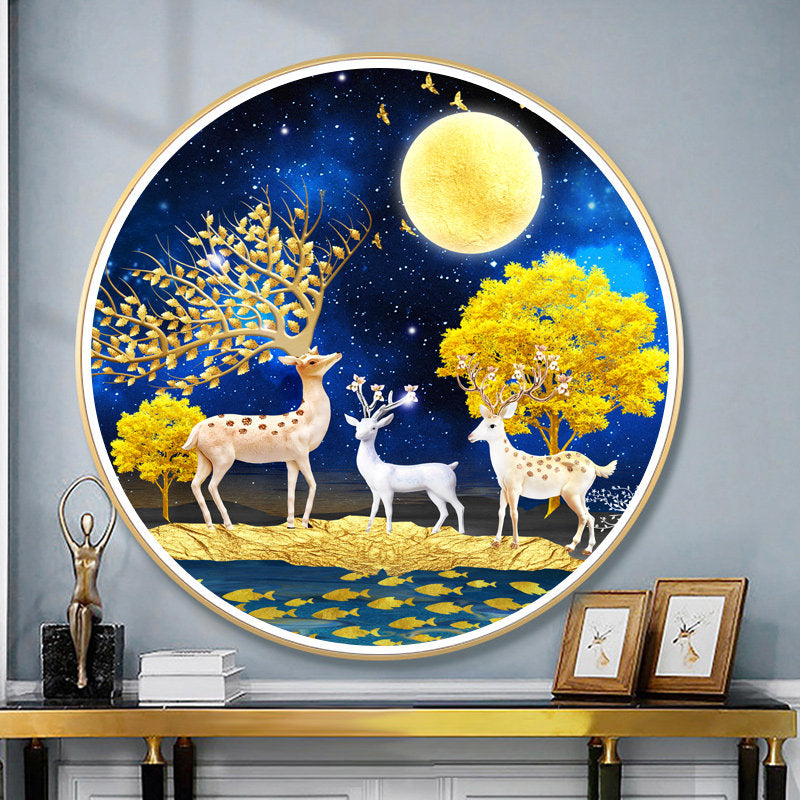 70X70CM - Lucky Deer DIY Product 5D Full Diamond DIY Painting NO Frame