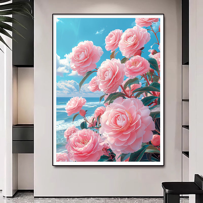 61X82CM Flower DIY Cross Stitch Kits Full Range of Embroidery 11CT 3 Strands NO Frame