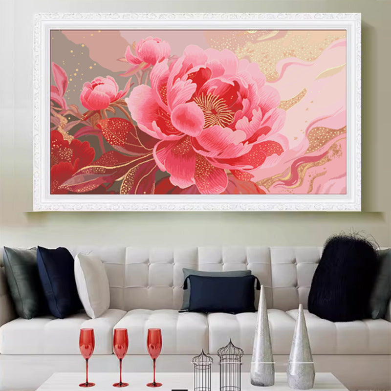 75X124CM Flower DIY Cross Stitch Kits Full Range of Embroidery 11CT 3 Strands NO Frame