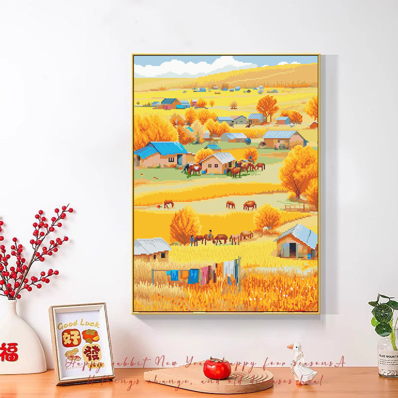 50X65CM DIY Cross Stitch Kits Full Range of Embroidery 11CT 3 Strands NO Frame