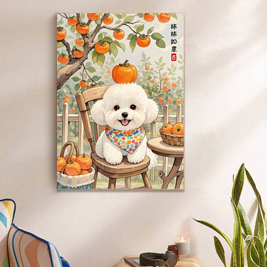 55X70CM Cute Dog DIY Cross Stitch Kits Full Range of Embroidery 11CT 3 Strands NO Frame