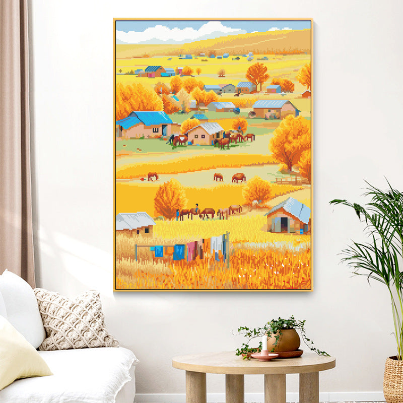 50X65CM DIY Cross Stitch Kits Full Range of Embroidery 11CT 3 Strands NO Frame