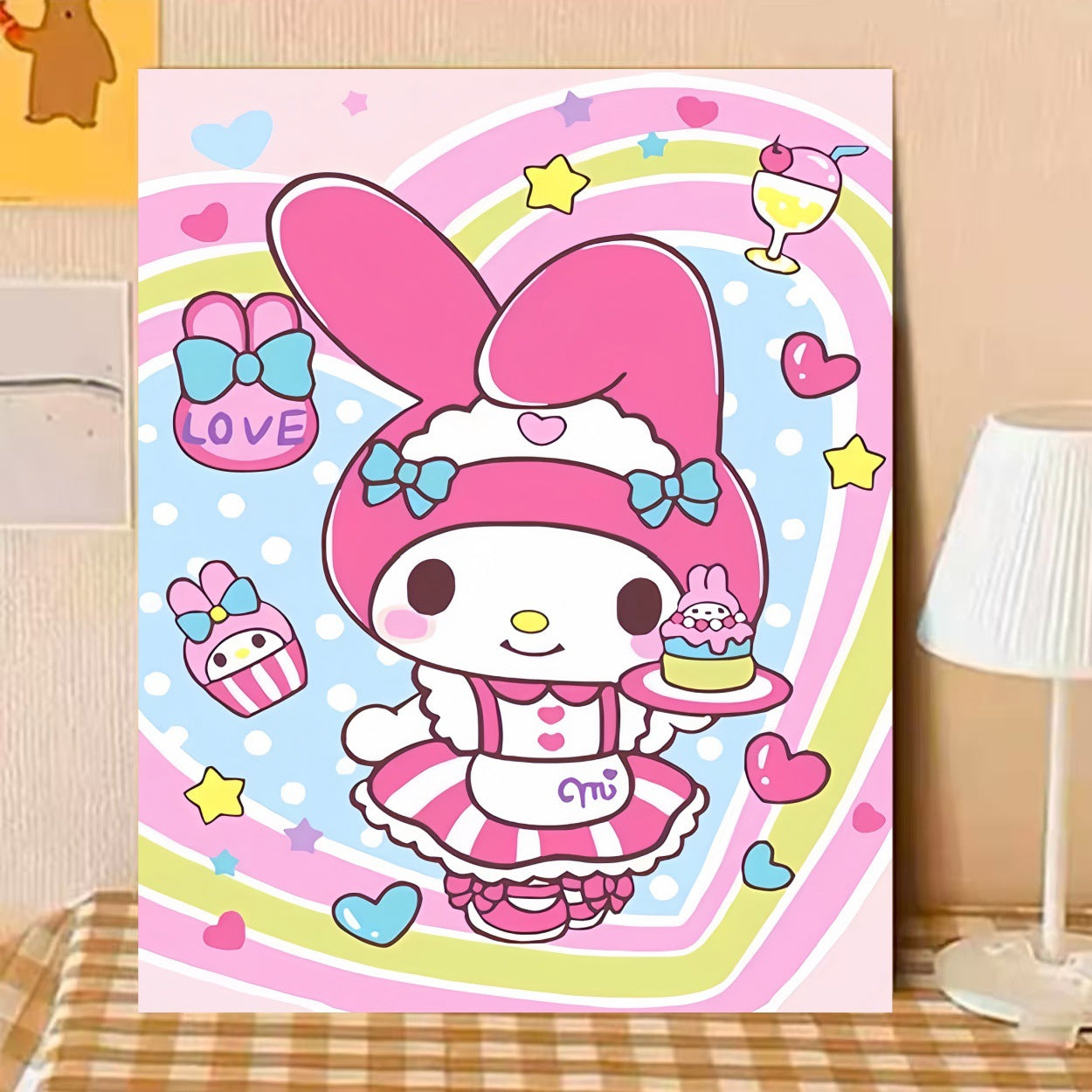 40X50CM Sanrio DIY Oil Painting By Numbers WITH Frame