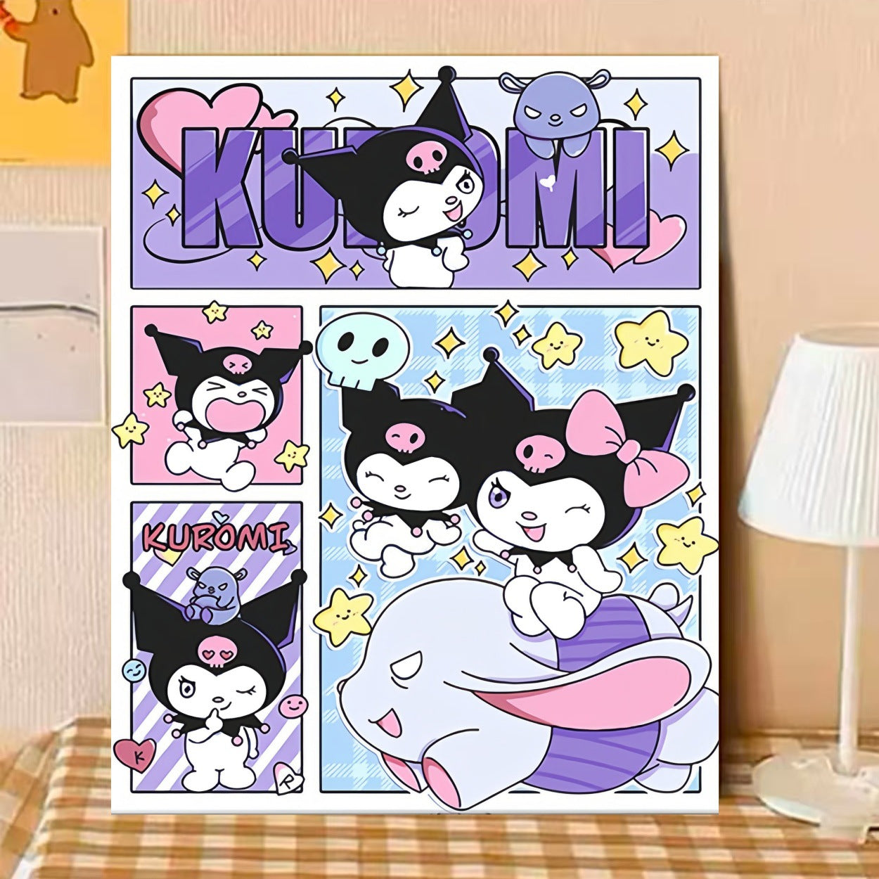 40X50CM Sanrio DIY Oil Painting By Numbers WITH Frame