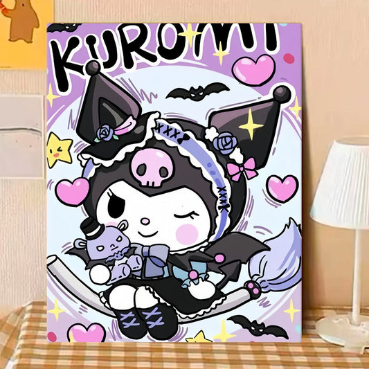 40X50CM Sanrio DIY Oil Painting By Numbers WITH Frame