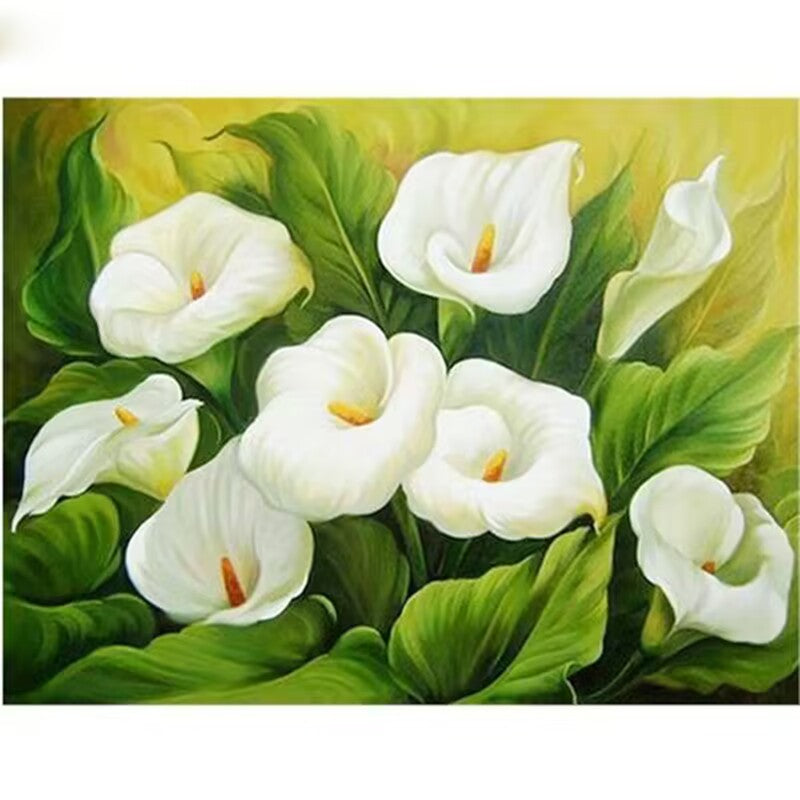 30X40CM - calla lily DIY 5D Full Diamond Painting NO Frame