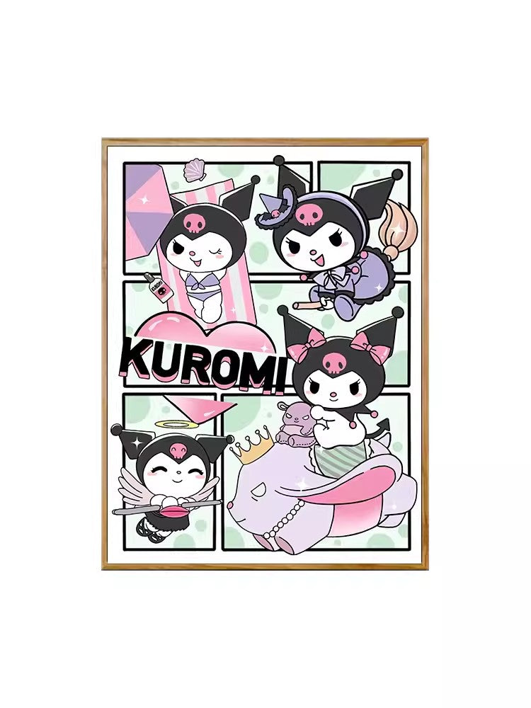 35X50CM - Kuromi DIY 5D Full Diamond Painting NO Frame