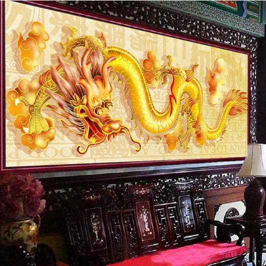 50X120CM - Dragon DIY 5D Full Diamond Painting NO Frame