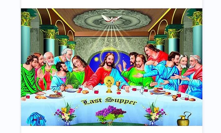 50X70CM - The Last Supper DIY 5D Full Diamond Painting NO Frame