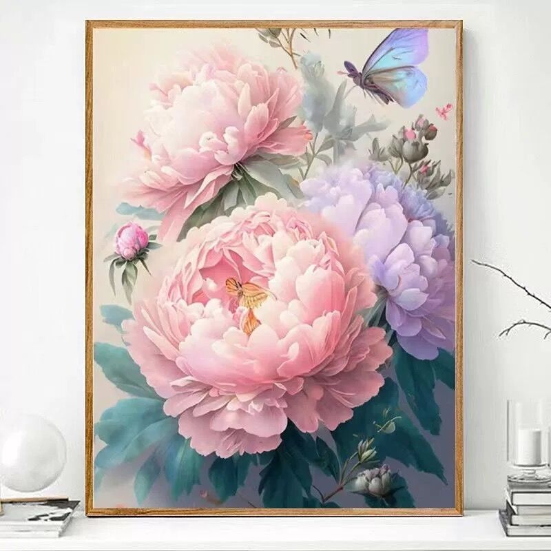 50X70CM - Flower DIY 5D Full Diamond Painting NO Frame