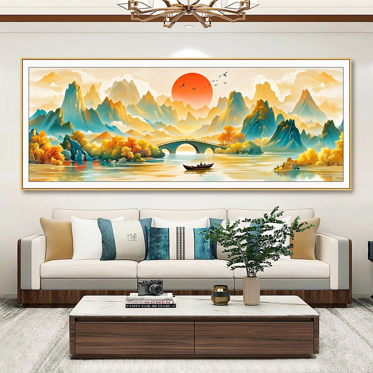 50X150CM Landscape DIY Cross Stitch Kits 9CT 4 Strands NO Frame