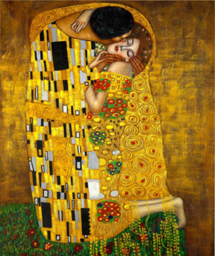 60x120CM Van Gogh's famous painting kissing 5D Full Diamond Painting NO Frame Round diamond A9159