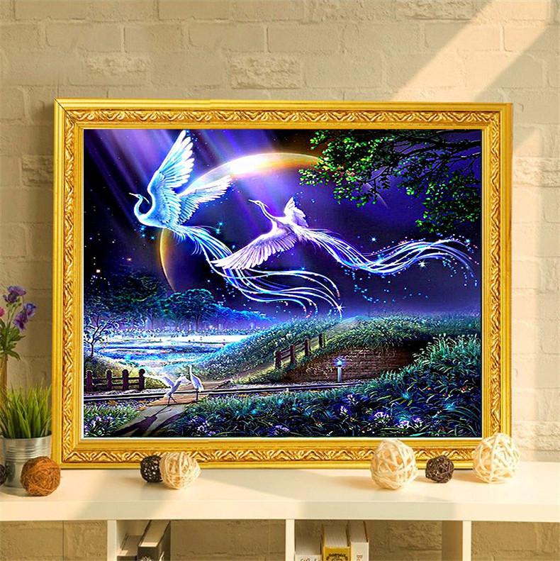 50x80CM-Phoenix- DIY 5D full Diamond Painting NO FRAME A8845