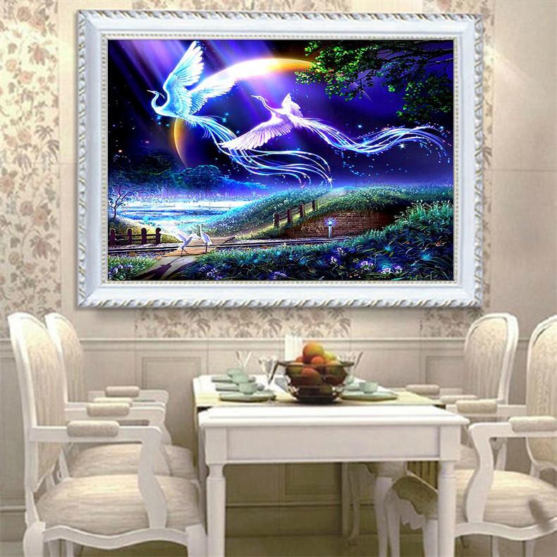 50x80CM-Phoenix- DIY 5D full Diamond Painting NO FRAME A8845