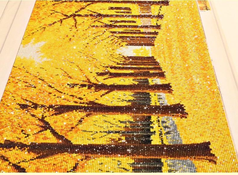 120X47CM-Gold Tree -DIY 5D full Diamond Painting NO FRAME