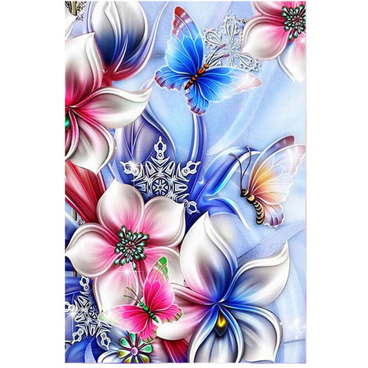 50x60CM Colorful flower Full Diamond Painting NO Frame Round diamond