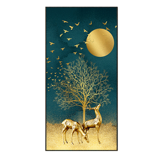 60x110CM Moon Deer 5D Full Diamond Painting NO Frame