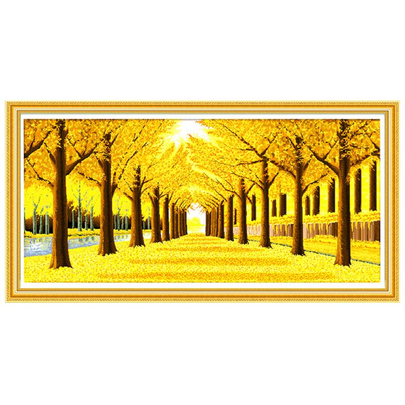 120X47CM-Gold Tree -DIY 5D full Diamond Painting NO FRAME