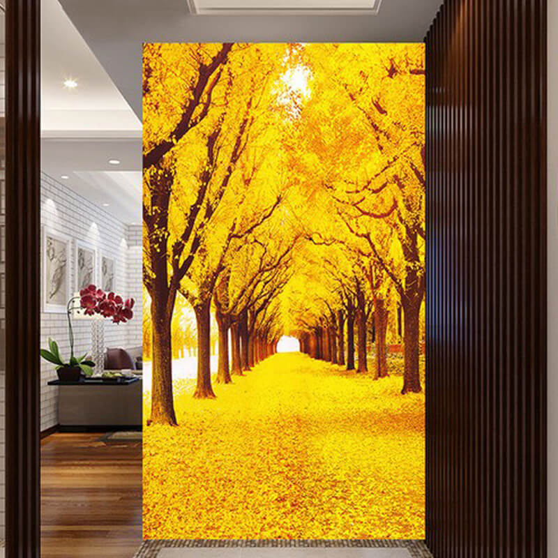 50x90cm Gold tree Pink Vase 5d diy diamond painting full drill NO FRAME