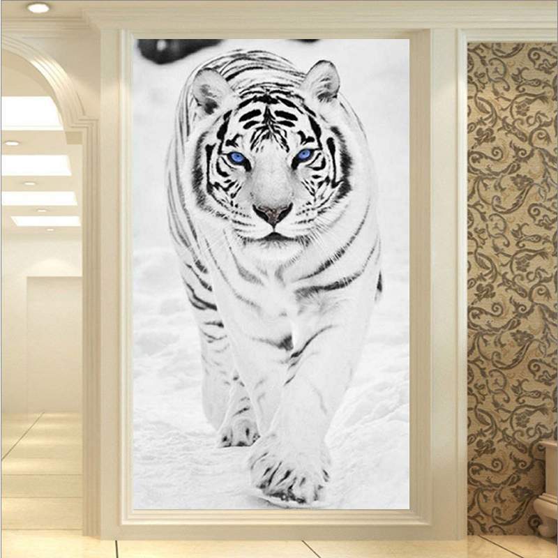 60x90CM -  Tiger DIY 5D full Diamond Painting no frame