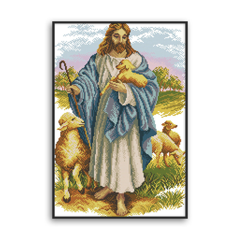 Religion Series  Cross Stitch Kits 11CT Stamped  Full Range of Embroidery Starter Kit for Beginners Pre-Printed Pattern