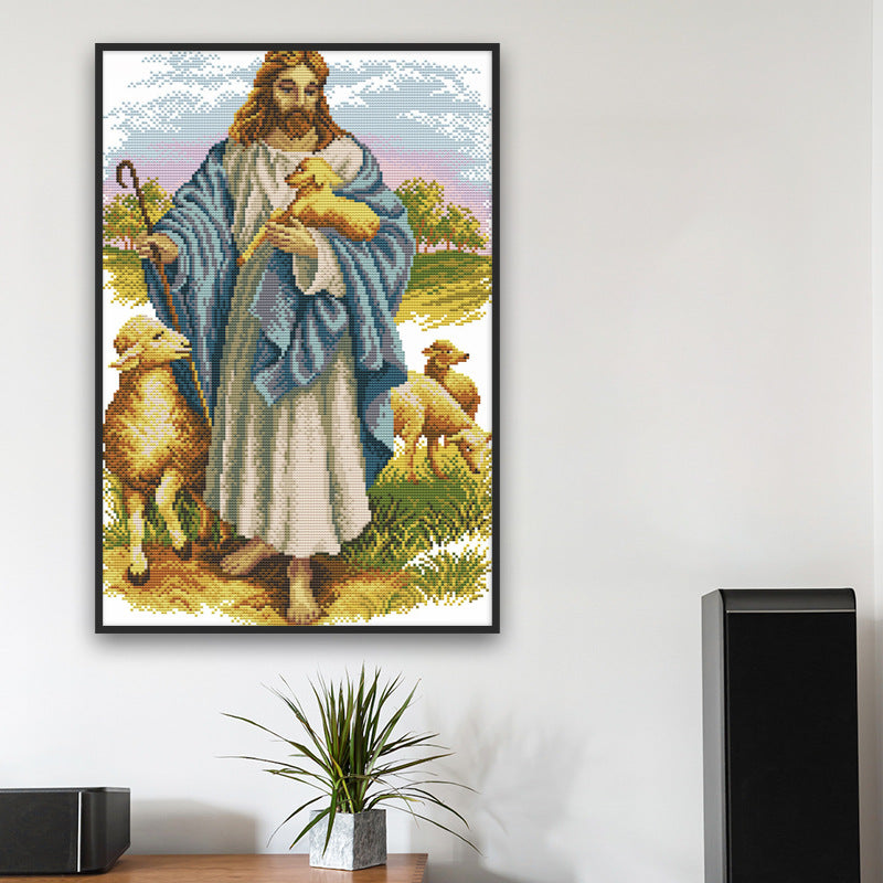 Religion Series  Cross Stitch Kits 11CT Stamped  Full Range of Embroidery Starter Kit for Beginners Pre-Printed Pattern