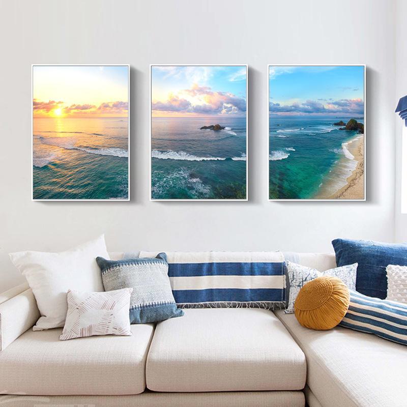 3 PCS 50X70cm NO Framed Finished Oil Painting Canvas Wall Art For Living Room Home Decor