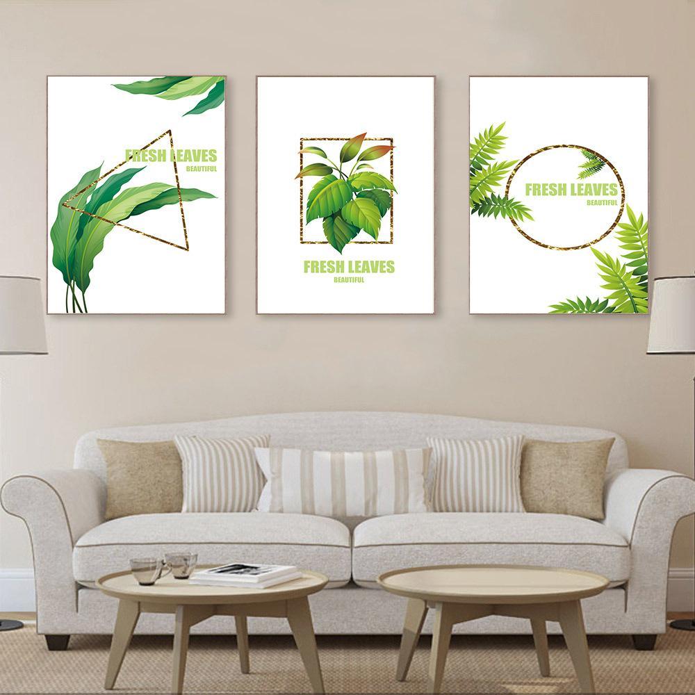 3 PCS 50X70cm NO Framed Finished Oil Painting Canvas Wall Art For Living Room Home Decor