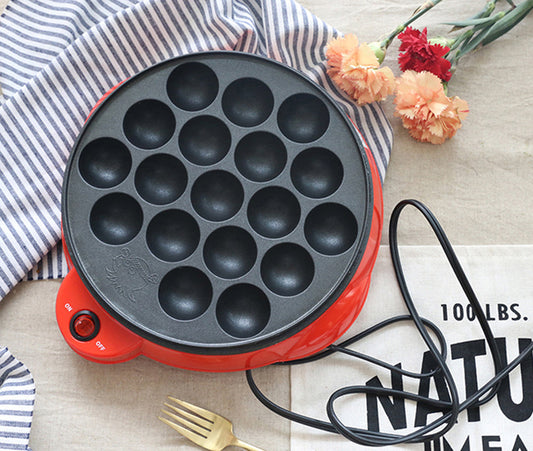 Mini Electric Octopus balls barbecue plate Pot