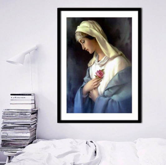 50x70CM Mary Full Diamond Painting NO Frame Round diamond M5072