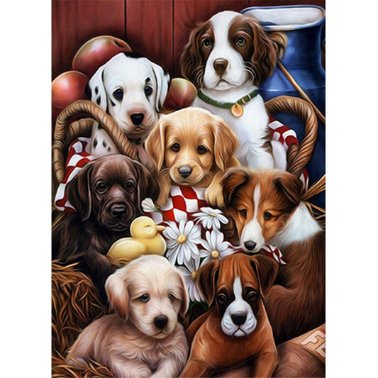 60x80cm dog 5d diy diamond painting full drill NO FRAME with AB beads ROUND beads